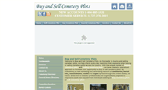 Desktop Screenshot of buyandsellcemeteryplots.com